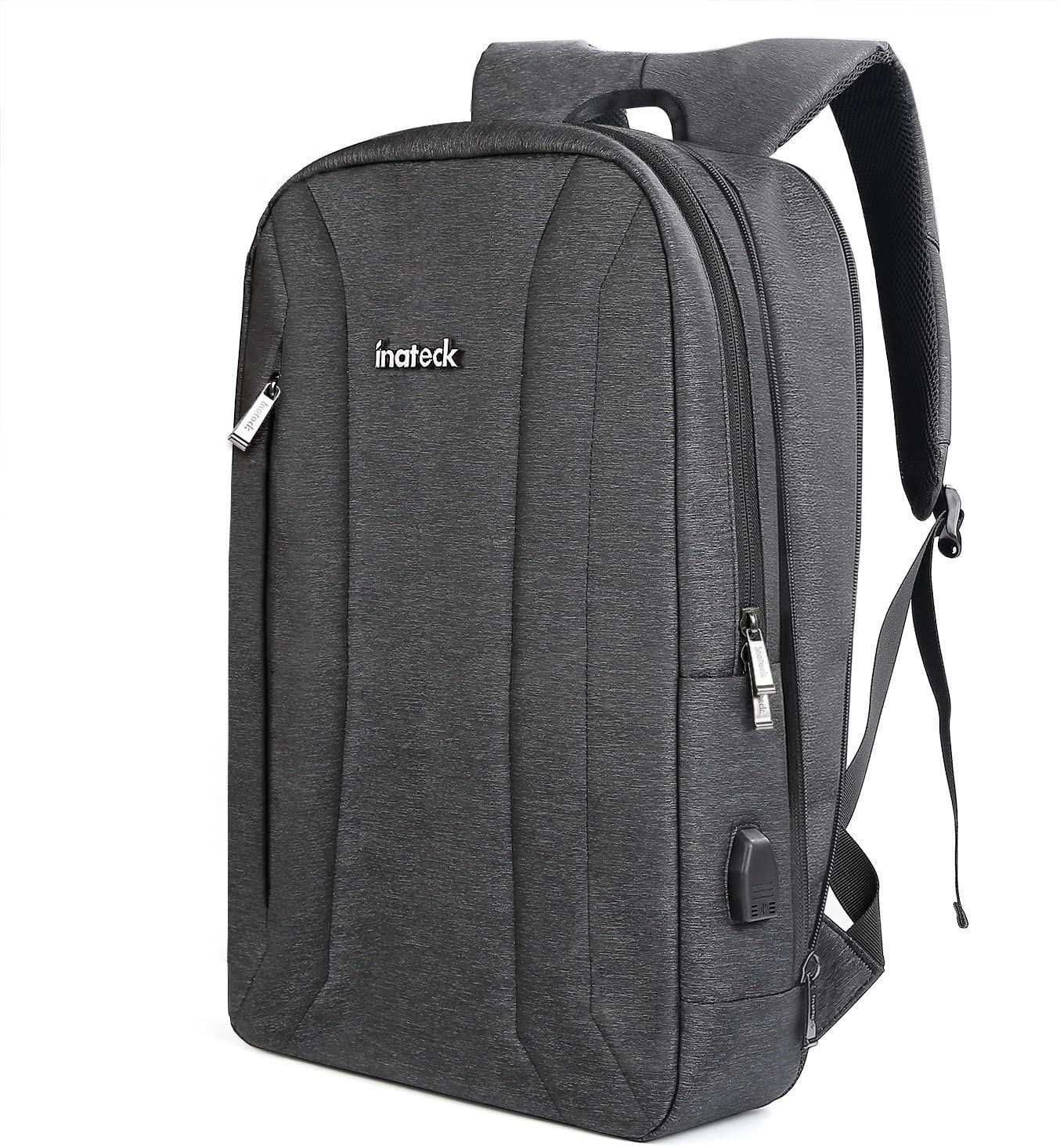 15.6インチ ラップトップバックパック耐傷付き 容量拡張可デザイン BP01001,black - Inateckバックパックジャパン