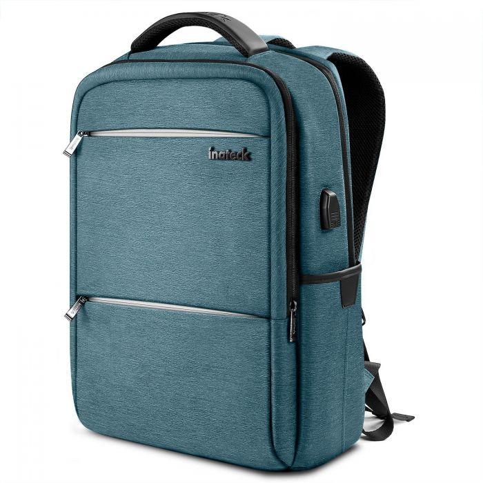 15.6インチ ラップトップバックパック USB充電ポート付き 撥水加工 CB1001,blue - Inateckバックパックジャパン