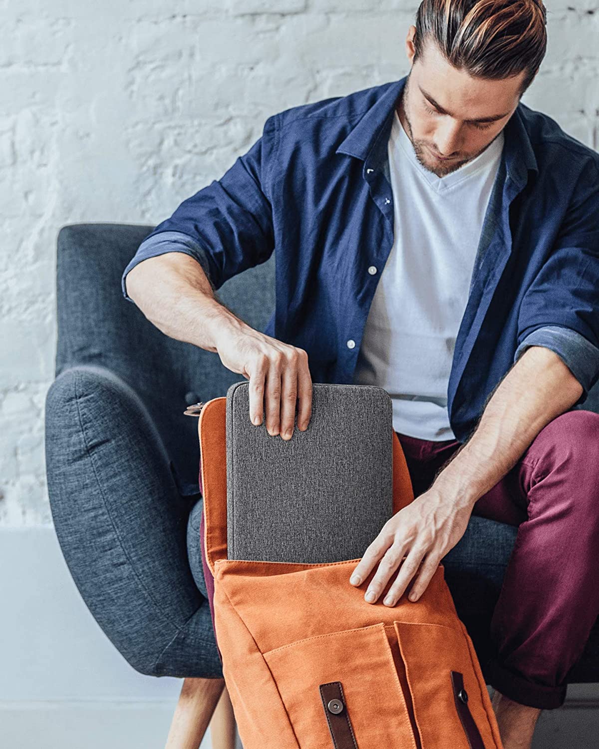 12.4~13インチ MacBook Air/ Pro M1,Surface Pro X/7/6/5/4/3/ iPad Pro , Surface Laptop Go LB01006-13S_gray - Inateckバックパックジャパン