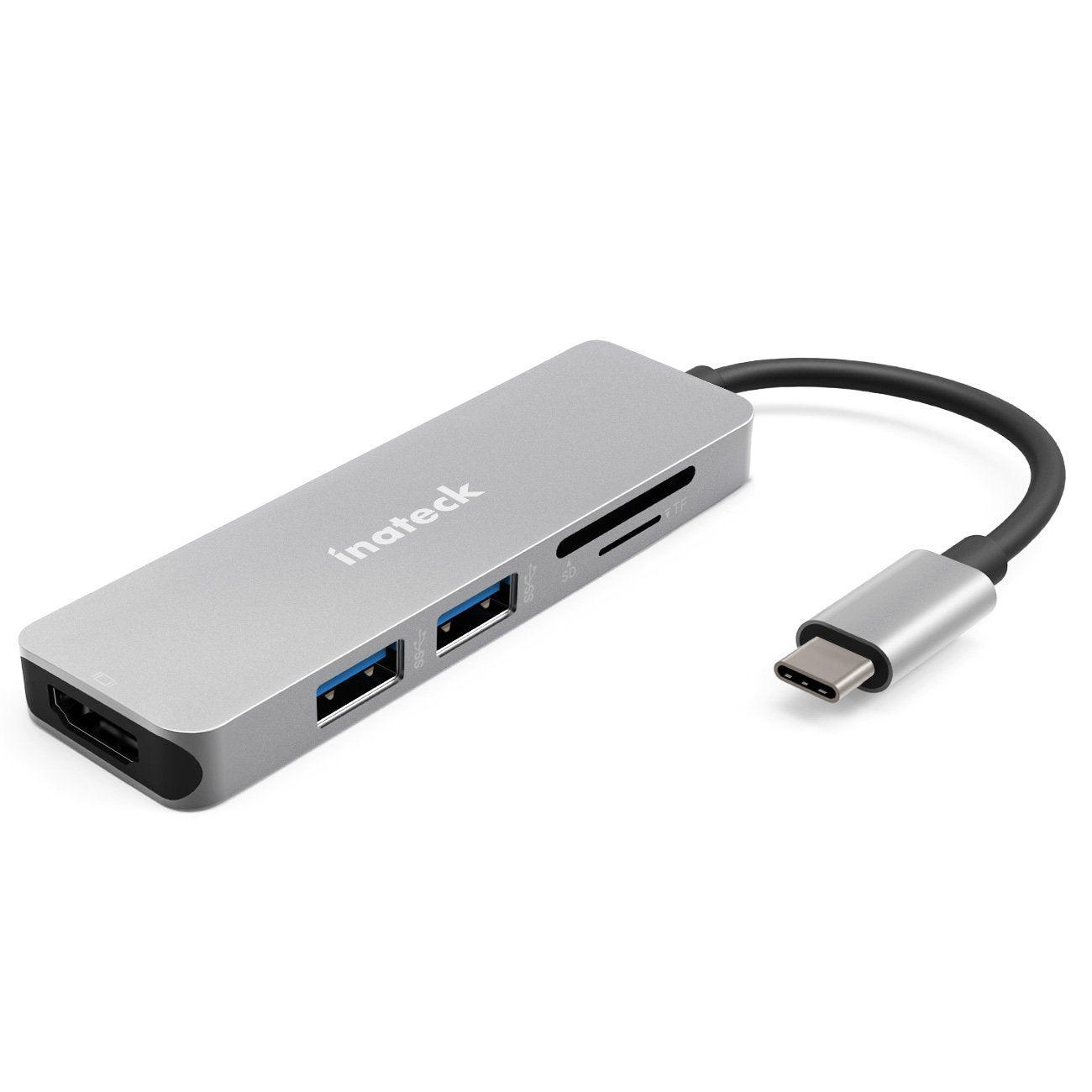 Inateck アルミ製 USB3.1 Gen1タイプCハブ/アダプタ,シルバー,TCH4001 - Inateckバックパックジャパン