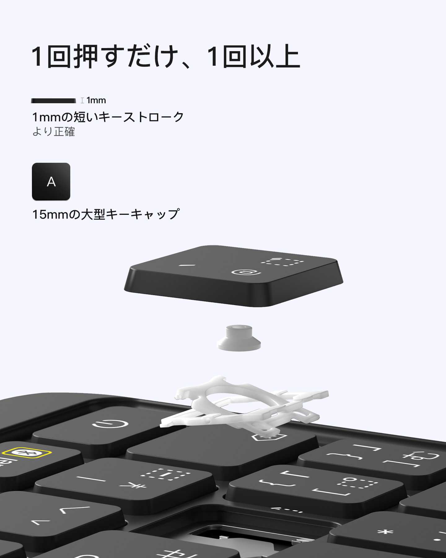 Inateck AceTouch 保護キーボードケース - iPad Air 11インチ（M4 2026/M3 2025/M2 2024）および iPad Pro 11インチ / iPad Air 第5世代・第4世代対応、着脱式キーボード、MacBook級感圧ガラストラックパッド搭載、ペンシルホルダー付き、KB403X-11A_グラファイト（N0056）