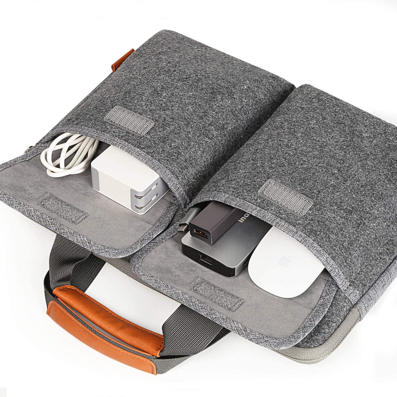 13-13.3インチ MacBook Pro/Air/Surface Laptop ラップトップスリーブケース　LB02001，dark gray - Inateckバックパックジャパン
