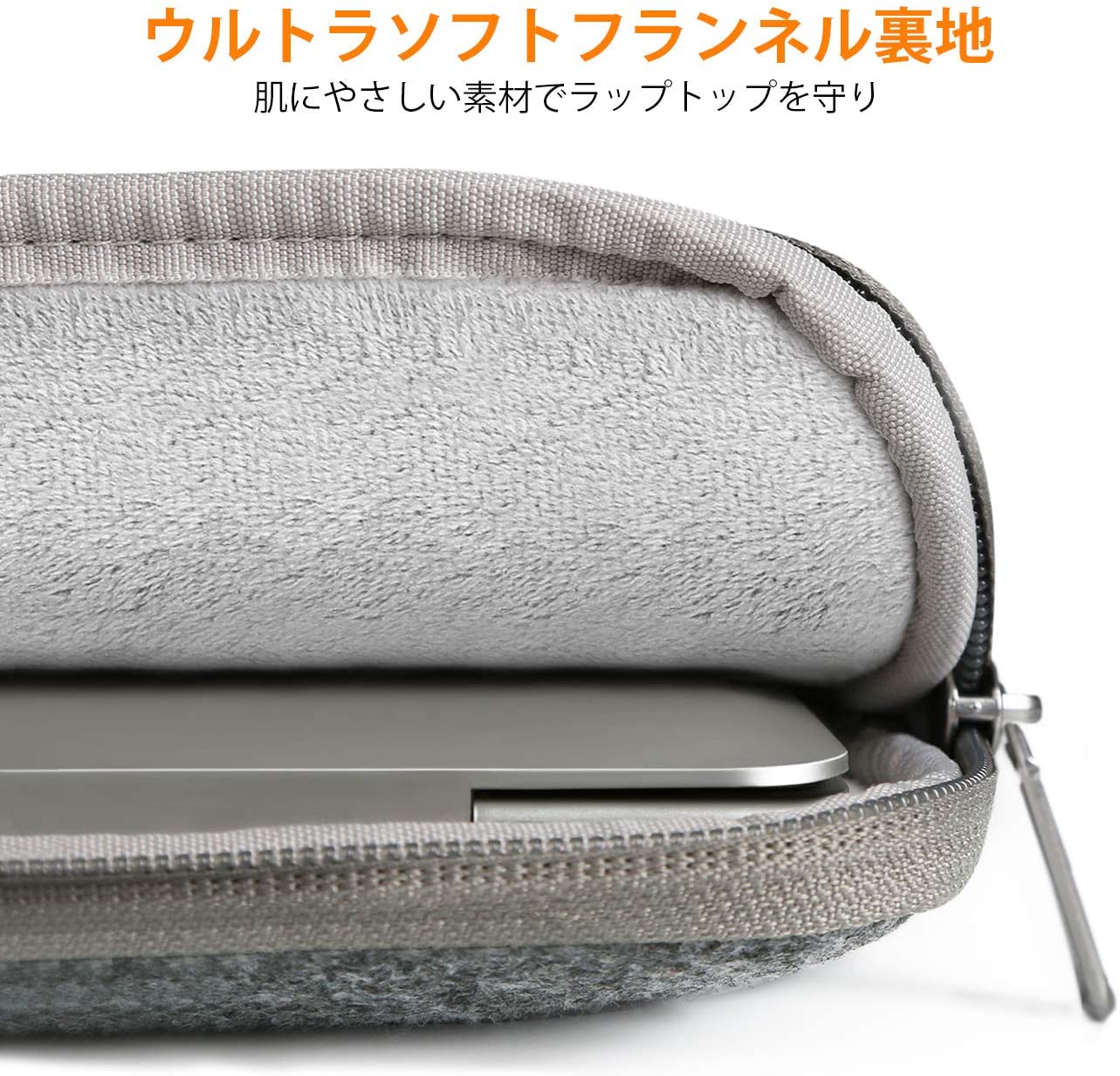 13-13.3インチ MacBook Pro/Air/Surface Laptop ラップトップスリーブケース　LB02001，dark gray - Inateckバックパックジャパン