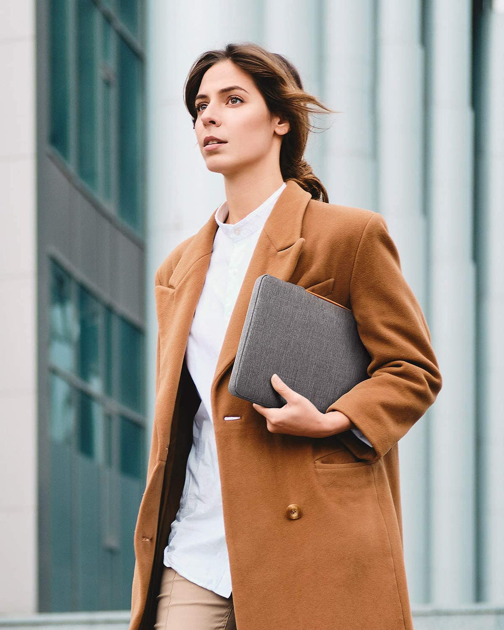 13-13.5インチ MacBook Air/Pro Surface Pro X/7/6/5/4 /3/ 12.4インチSurface Laptop Go ラップトップ スリーブケース LB02006-dark gray - Inateckバックパックジャパン