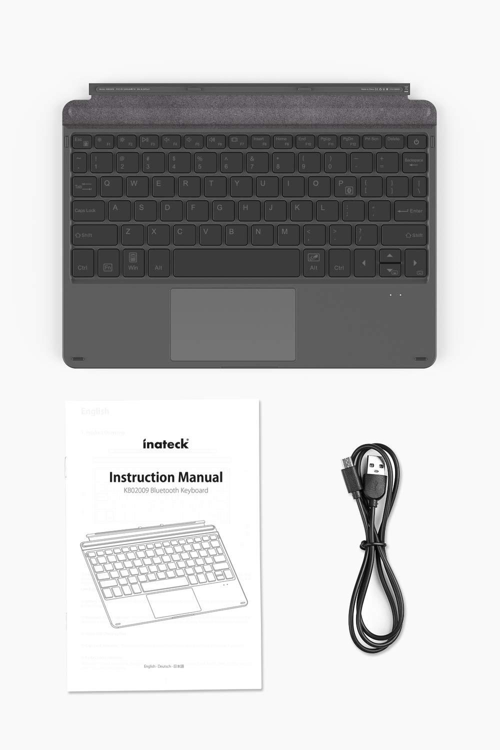Inateck Surface Go キーボード カバー 、Bluetooth 5.1、7色バックライト、Surface Goのみ対応可能、KB02009 - Inateckバックパックジャパン