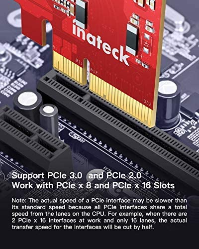 Inateck PCIe USB 3.2 Gen 2カード、帯域幅20 Gbps、3つのUSB Type-Aポートと2つのUSB Type-Cポート、KU5211_red - Inateckバックパックジャパン