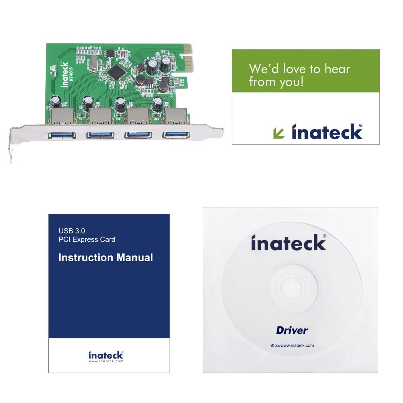 Inateck USB3.0増設ボード 4ポート 追加電源不要 - Inateckバックパックジャパン