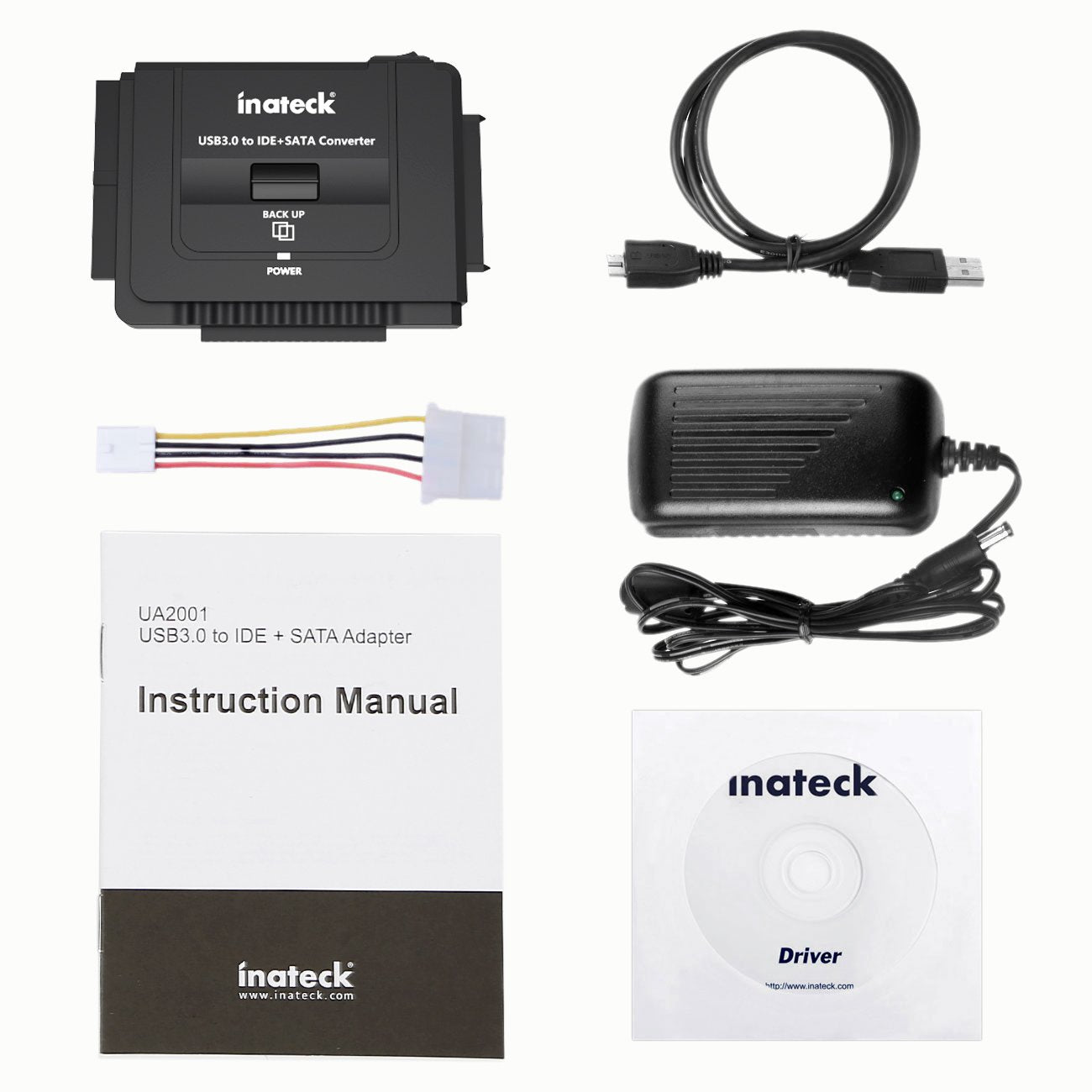 Inateck HDD/SSD用 SATA&IDE-USB3.0変換アダプタ UA2001 - Inateckバックパックジャパン