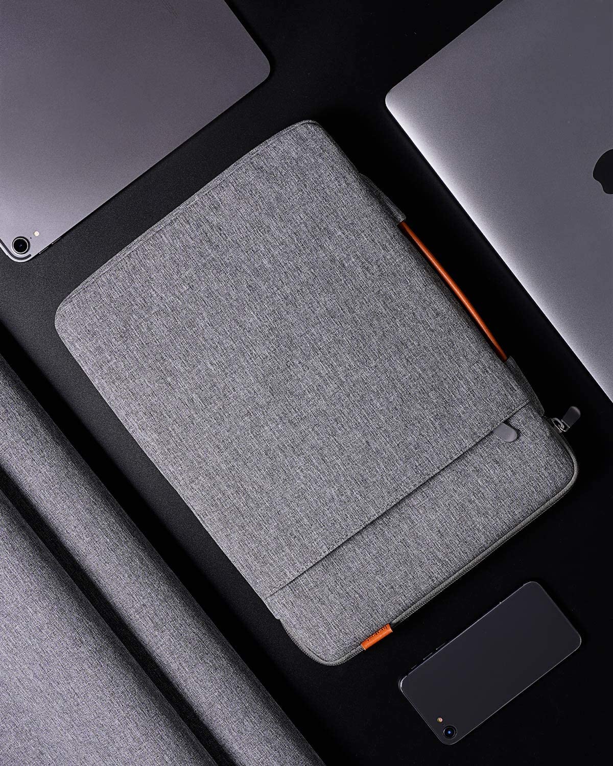 13-13.3インチ MacBook Air/ Pro、Surface Pro X/7/6/5/4 /3、Surface Laptop/Bookキャリングケース　LB02006，gray - Inateckバックパックジャパン