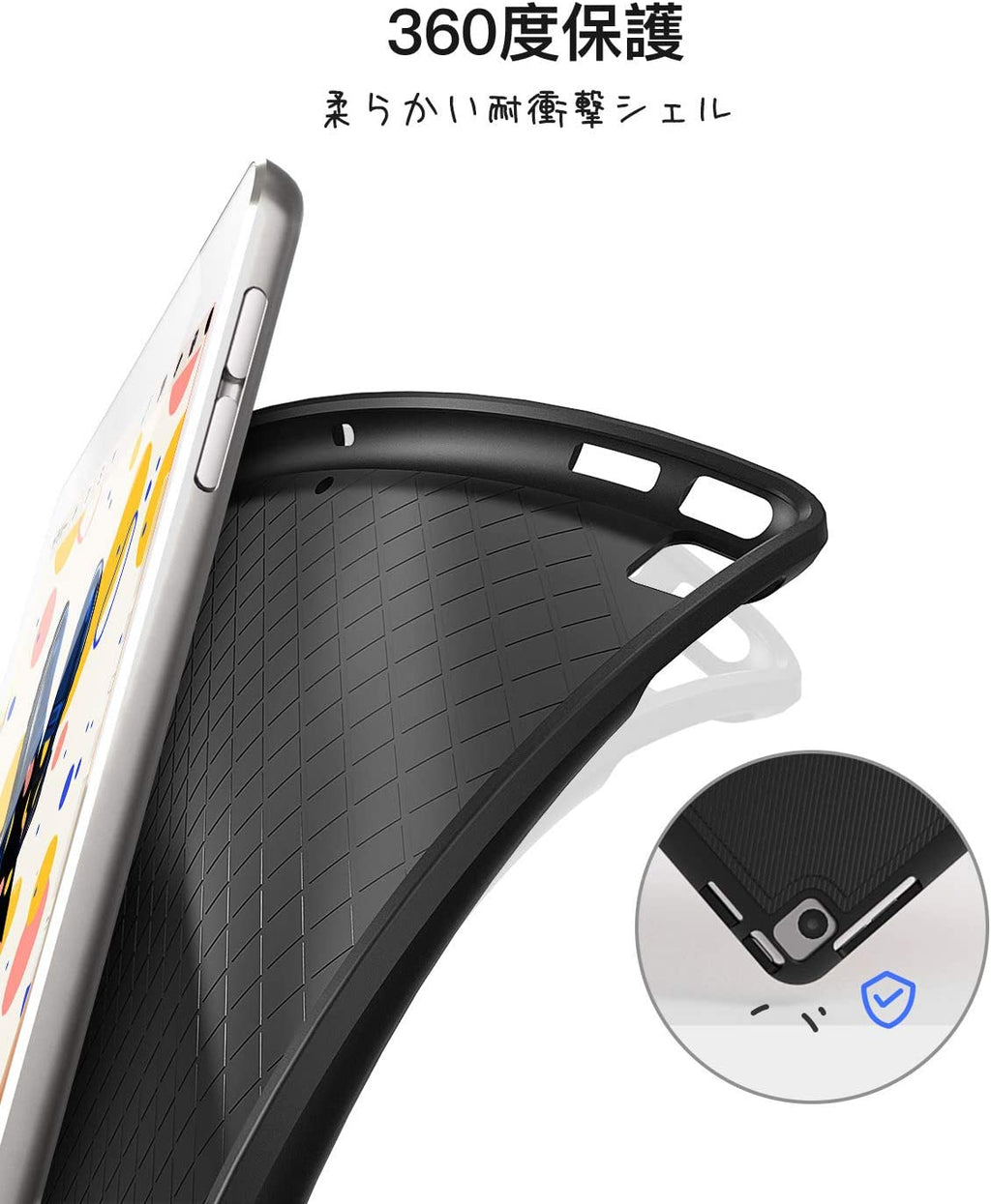 iPad キーボードケース (iPad 10.2 インチ、iPad Air 3 2019、iPad Pro 10.5に適合)、取り外し可能キーボード、Pencilホルダー KB02012 dark gray - Inateckバックパックジャパン