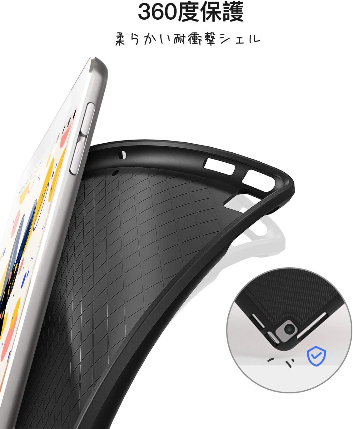 iPad キーボードケース (iPad 10.2 インチ、iPad Air 3 2019、iPad Pro 10.5に適合)、取り外し可能キーボード、Pencilホルダー KB02012 dark gray - Inateckバックパックジャパン