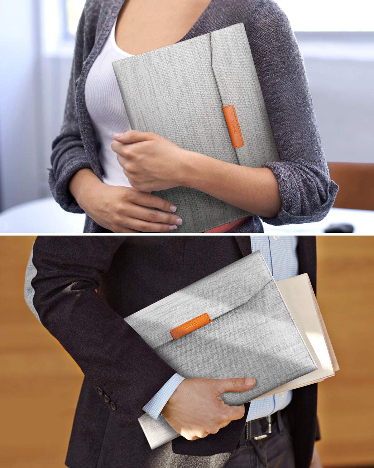 9.7-11インチ iPad Pro/Air/Surface Go/ Galaxy Tab ラップトップスリーブ AB01001，gray - Inateckバックパックジャパン