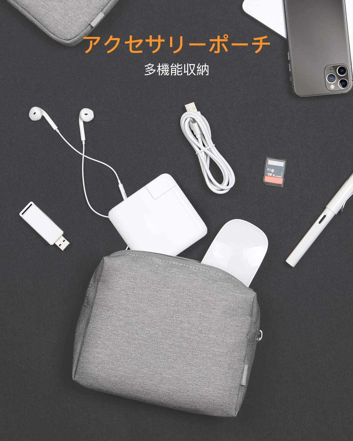 14 インチラップトップスリーブケース 14 インチ PCインナーバッグ  LB01004-14 gray - Inateckバックパックジャパン