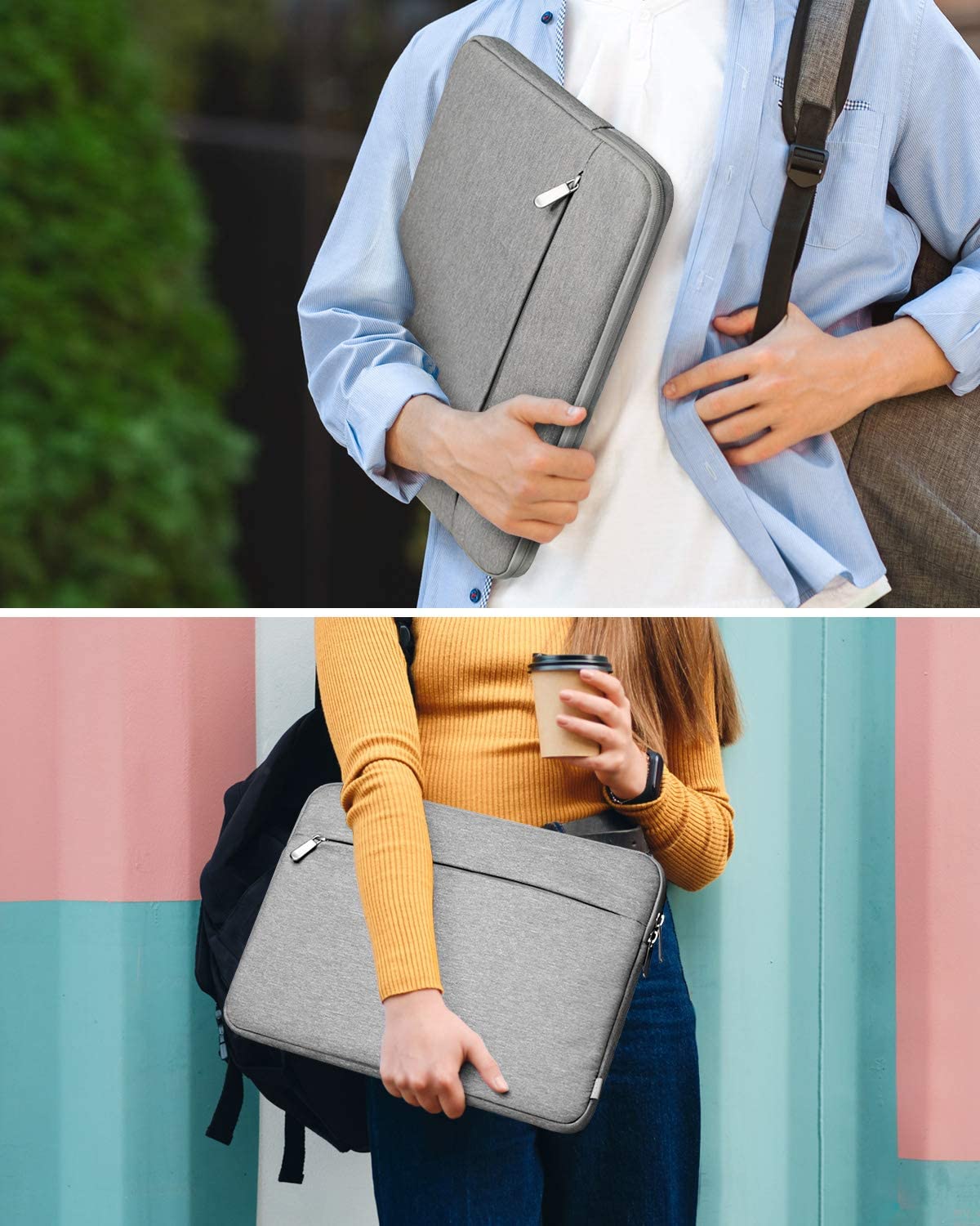 14 インチラップトップスリーブケース 14 インチ PCインナーバッグ  LB01004-14 gray - Inateckバックパックジャパン
