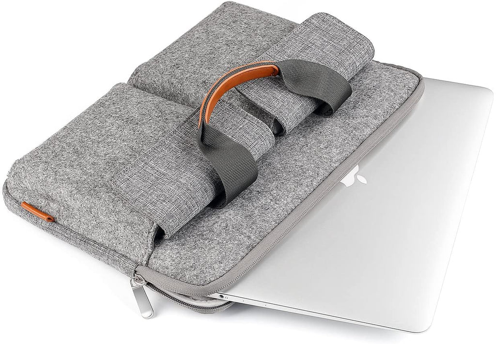 13-13.3インチ MacBook Pro/Air/Surface Laptop ラップトップスリーブケース　LB02001，light gray - Inateckバックパックジャパン
