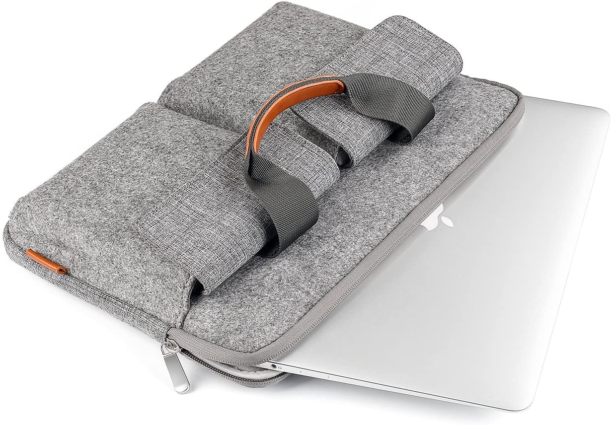 13-13.3インチ MacBook Pro/Air/Surface Laptop ラップトップスリーブケース　LB02001，light gray - Inateckバックパックジャパン