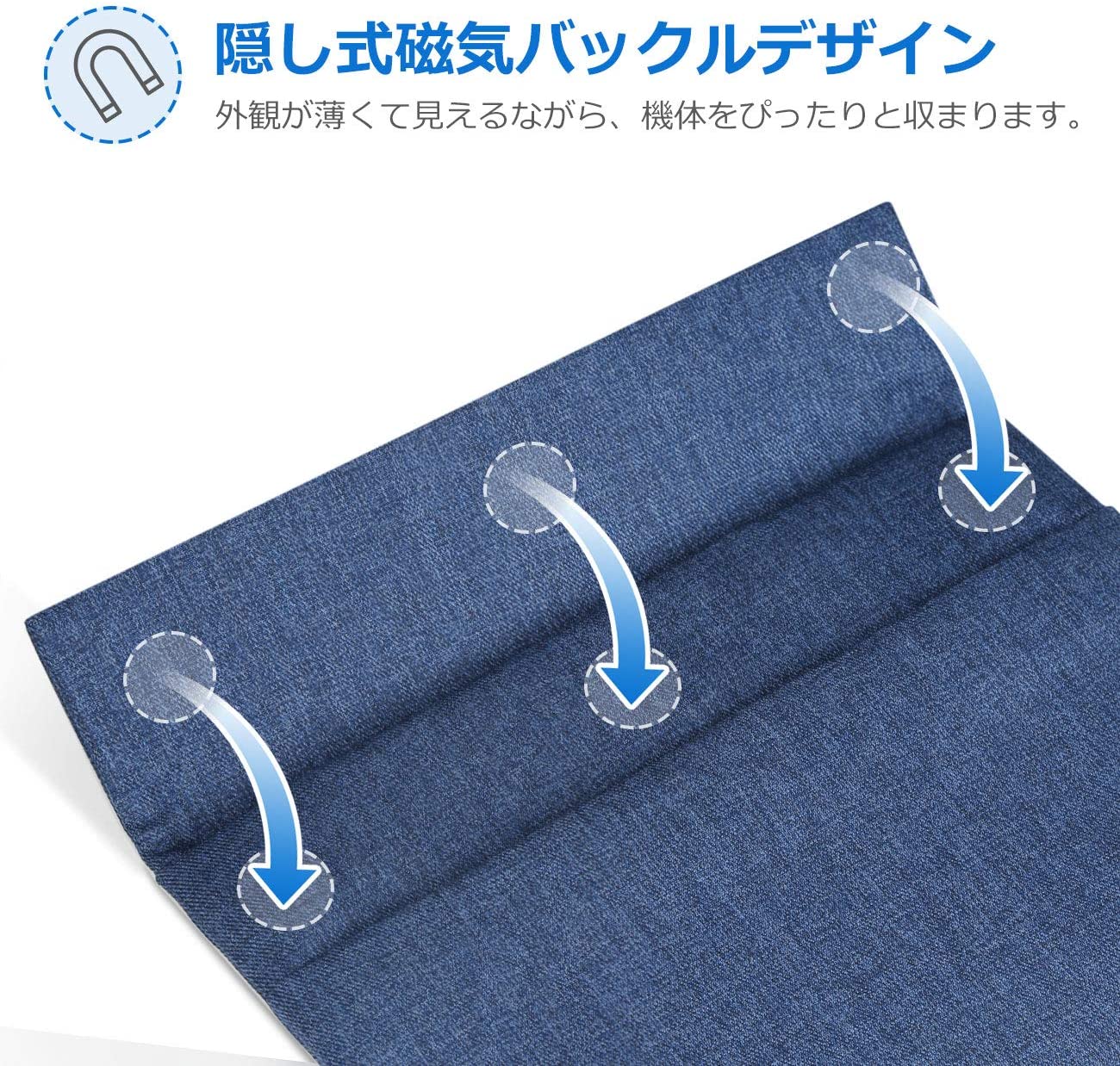 12.9-13インチMacBook Air/Pro/Surface Pro/ iPad pro ラップトップスリーブ LC1303, blue - Inateckバックパックジャパン