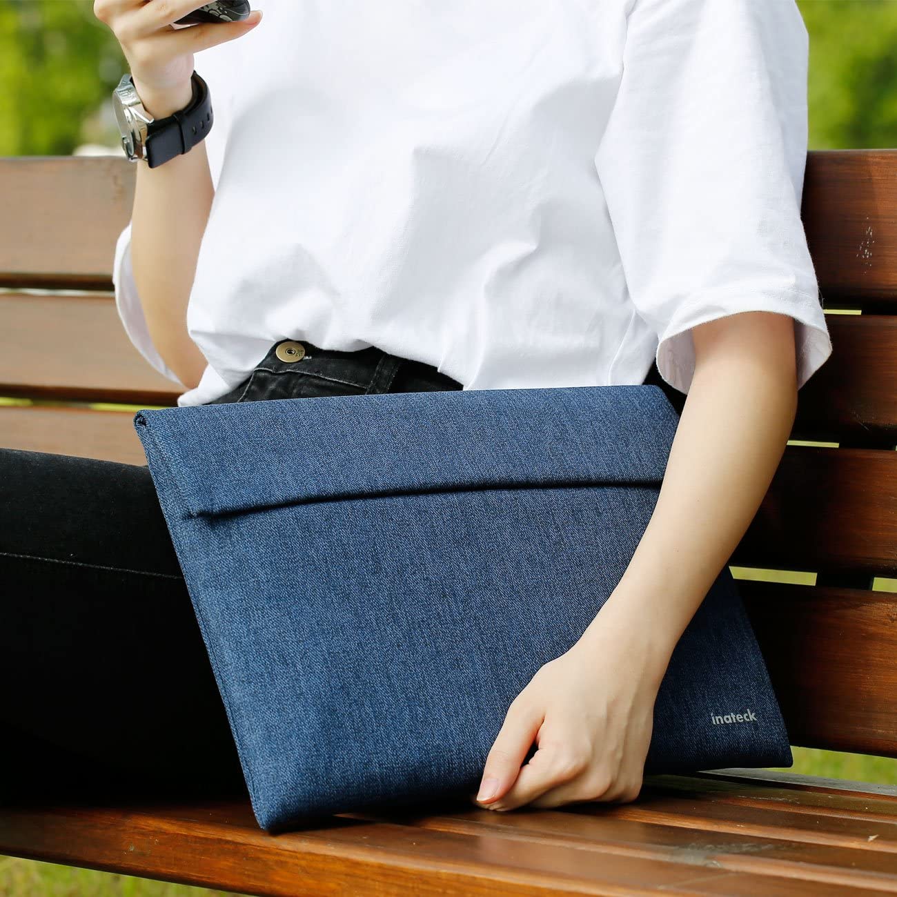 12.9-13インチMacBook Air/Pro/Surface Pro/ iPad pro ラップトップスリーブ LC1303, blue - Inateckバックパックジャパン