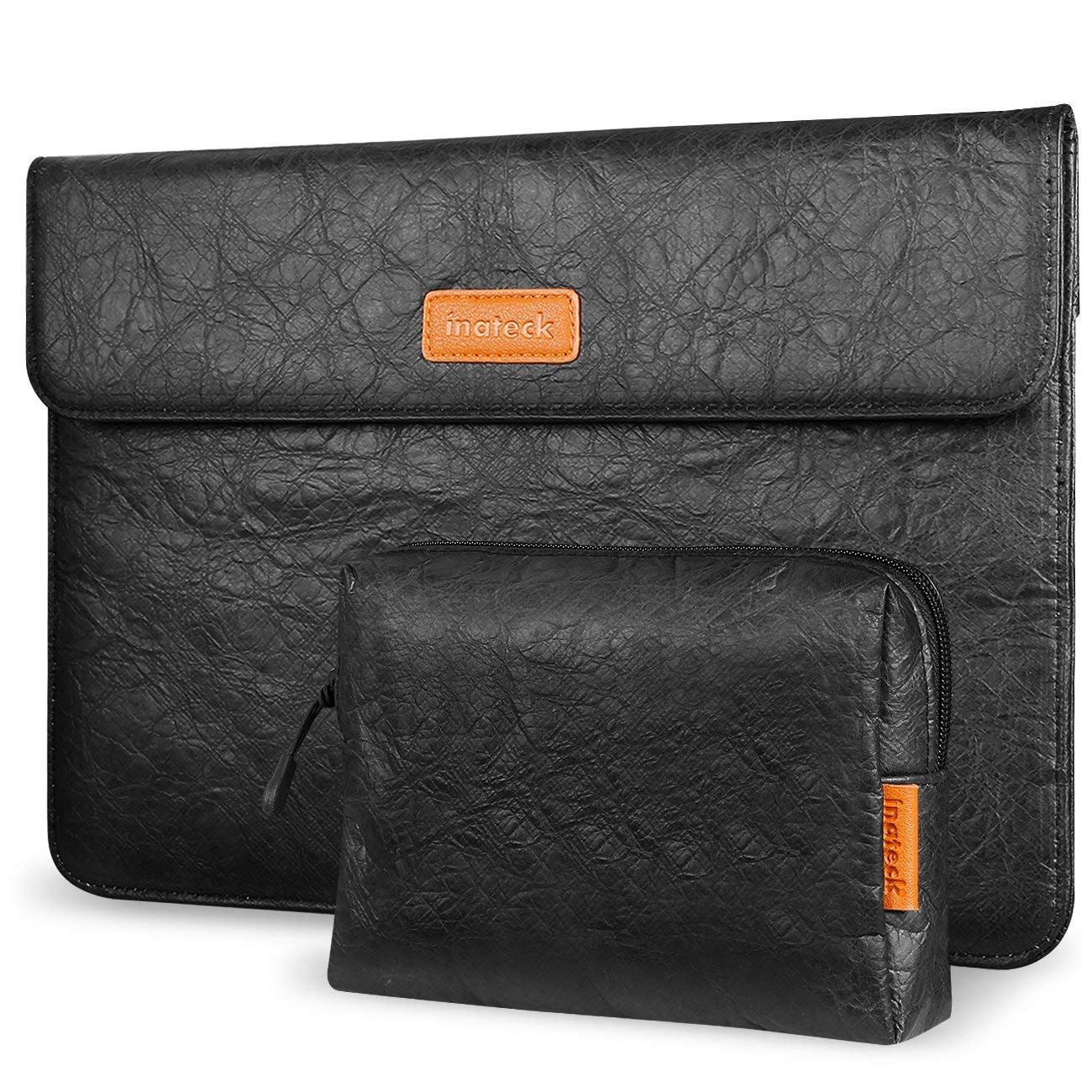13インチMacBook Pro /Air/Surface pro/12.9” iPad Pro 新しいTyvek素材 ラップトップスリーブ LC1306，black - Inateckバックパックジャパン