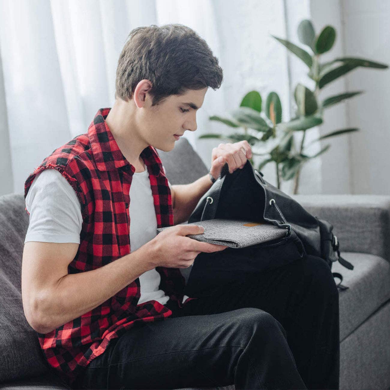 9.7-11インチ iPad Pro/Air/Surface Go/ Galaxy Tab ラップトップスリーブ MP1504, dark gray - Inateckバックパックジャパン
