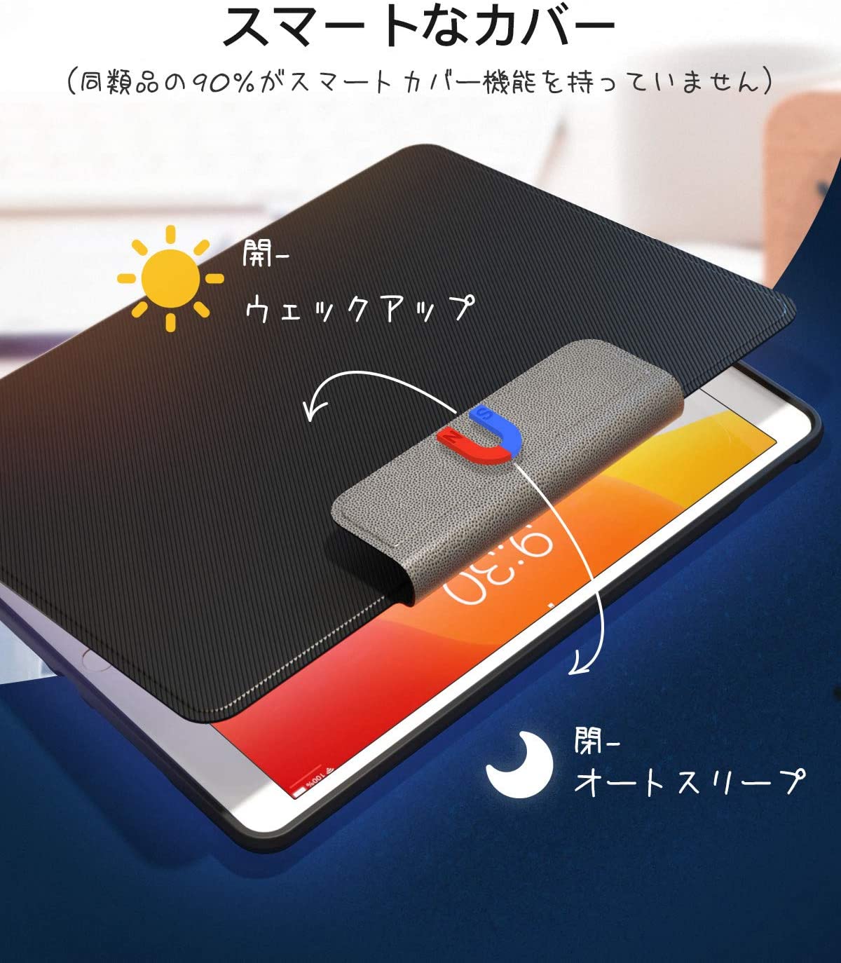 iPad キーボードケース (iPad 10.2 インチ、iPad Air 3 2019、iPad Pro 10.5に適合)、取り外し可能キーボード、Pencilホルダー KB02012 black - Inateckバックパックジャパン