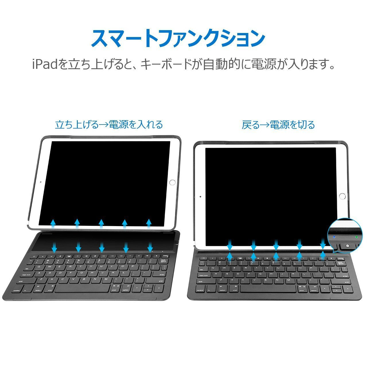 Inateck iPad 10.5インチ キーボードケース, iPad Air 10.5インチ 2019 (第三世代) と iPad Pro 10.5インチ用, BK2005 - Inateckバックパックジャパン