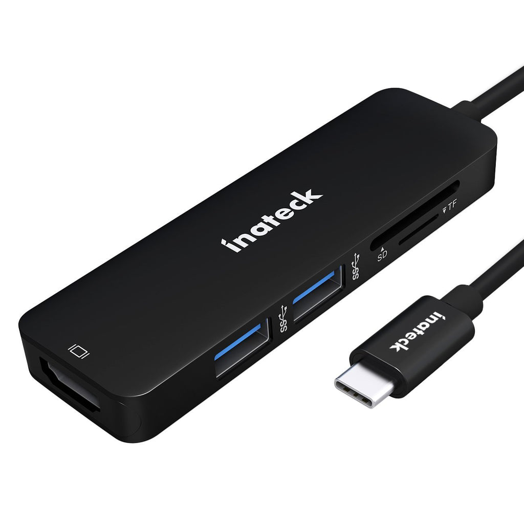 Inateck アルミ製 USB3.1 Gen1タイプCハブ/アダプタ，ブラック，TCH4001 - Inateckバックパックジャパン