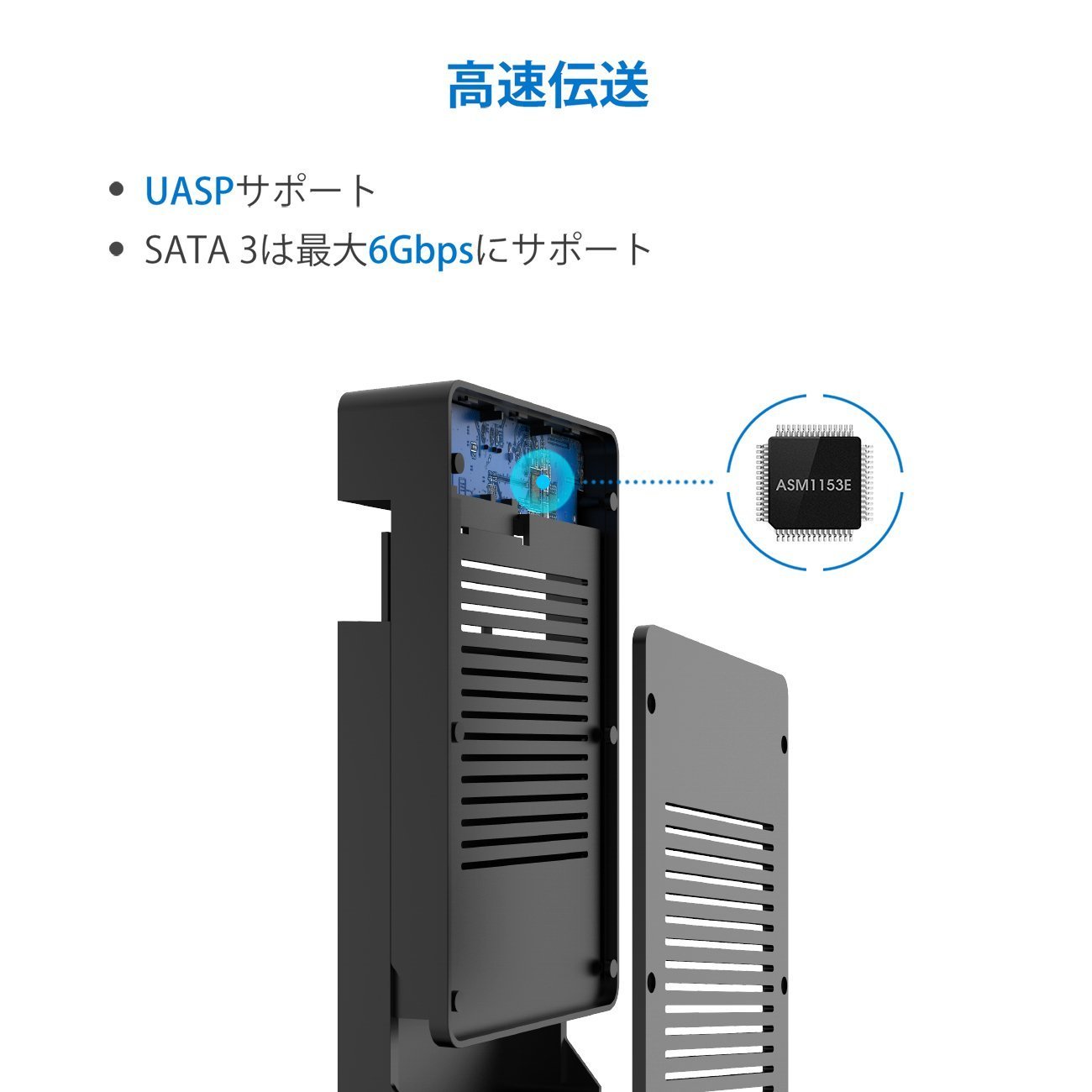 Inateck 2.5/3.5インチSATA HDDおよびSSD用USB 3.0 - SATAハードドライブ外付けエンクロージャ（FE3002） - Inateckバックパックジャパン