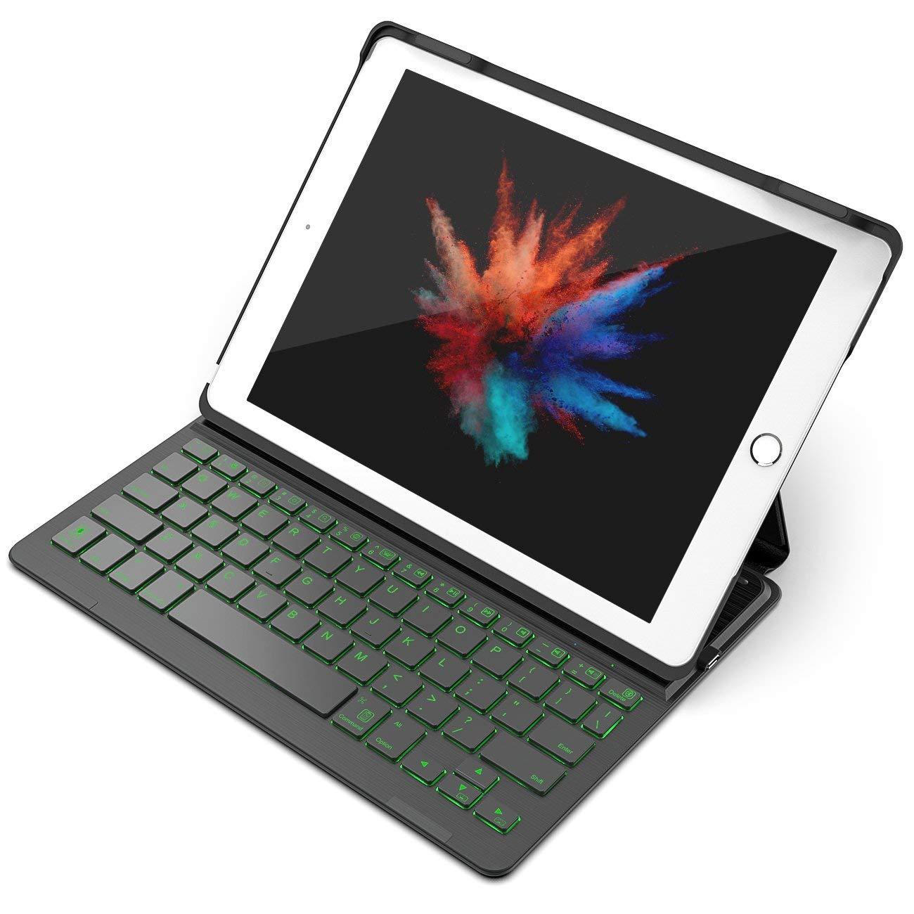 Inateck バックライト付きiPadキーボードカバー, ブラック, KB02002 - Inateckバックパックジャパン