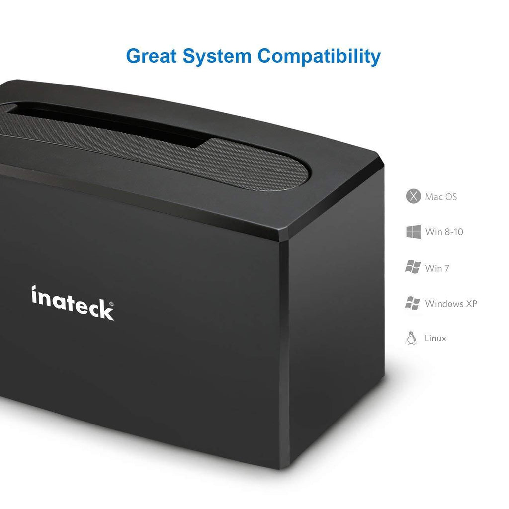 Inateck USB 3.0 – SATA 1ベイハードドライブドッキングステーション、2.5インチおよび3.5インチSATA I/II / III HDD SSD用、 SA02001 - Inateckバックパックジャパン