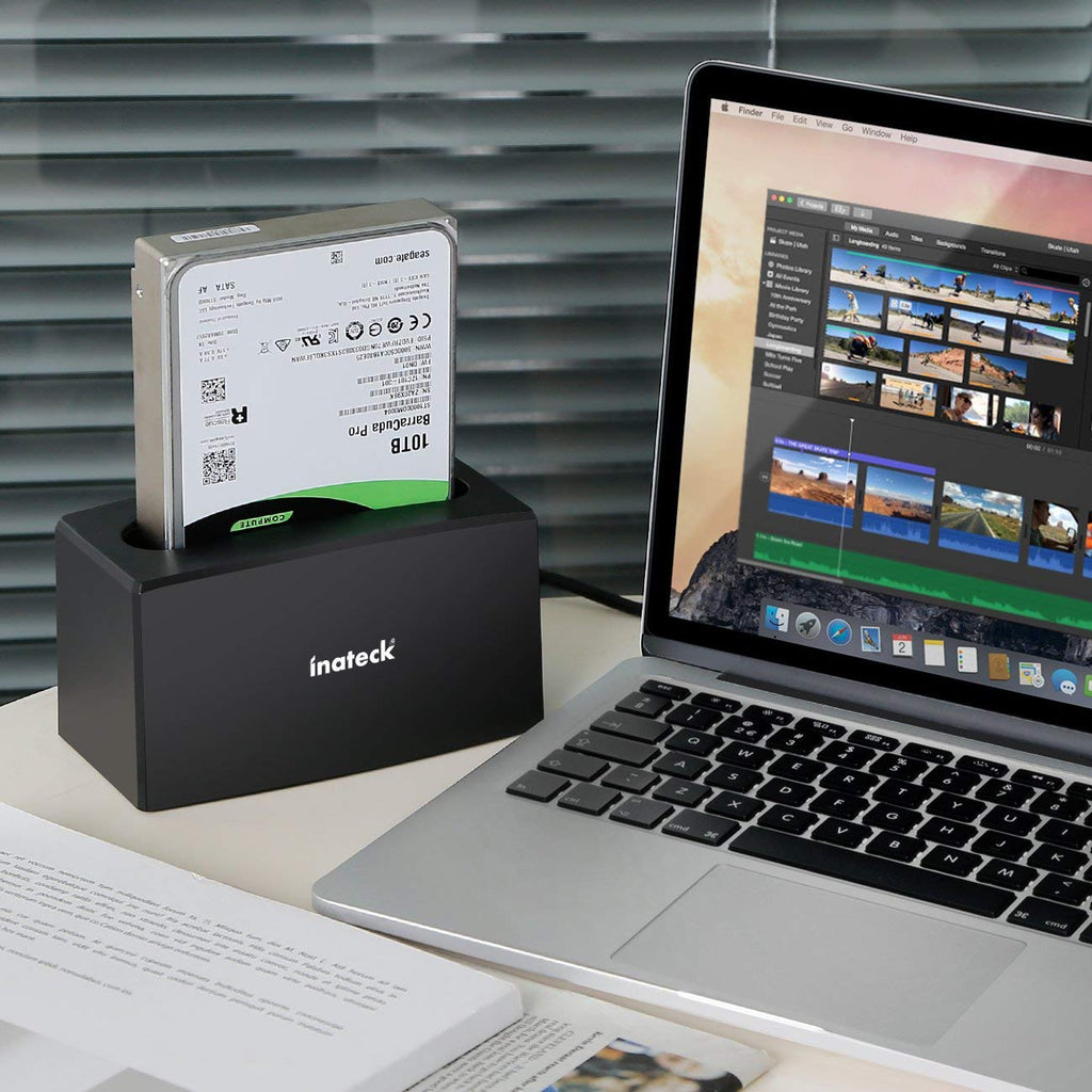 Inateck USB 3.0 – SATA 1ベイハードドライブドッキングステーション、2.5インチおよび3.5インチSATA I/II / III HDD SSD用、 SA02001 - Inateckバックパックジャパン